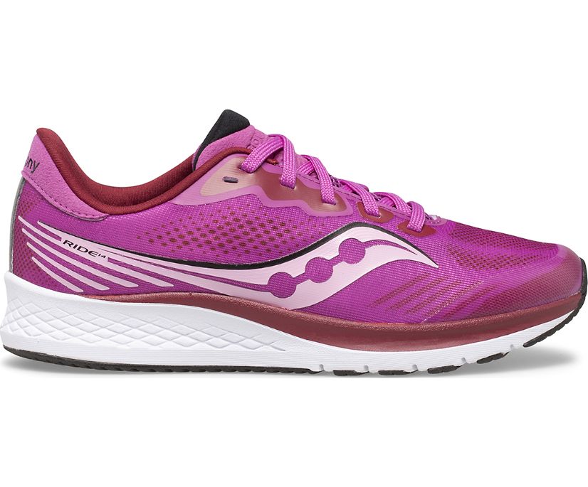 Kids\' Saucony Ride 14 Sneakers Pink | Singapore 901JPQJ